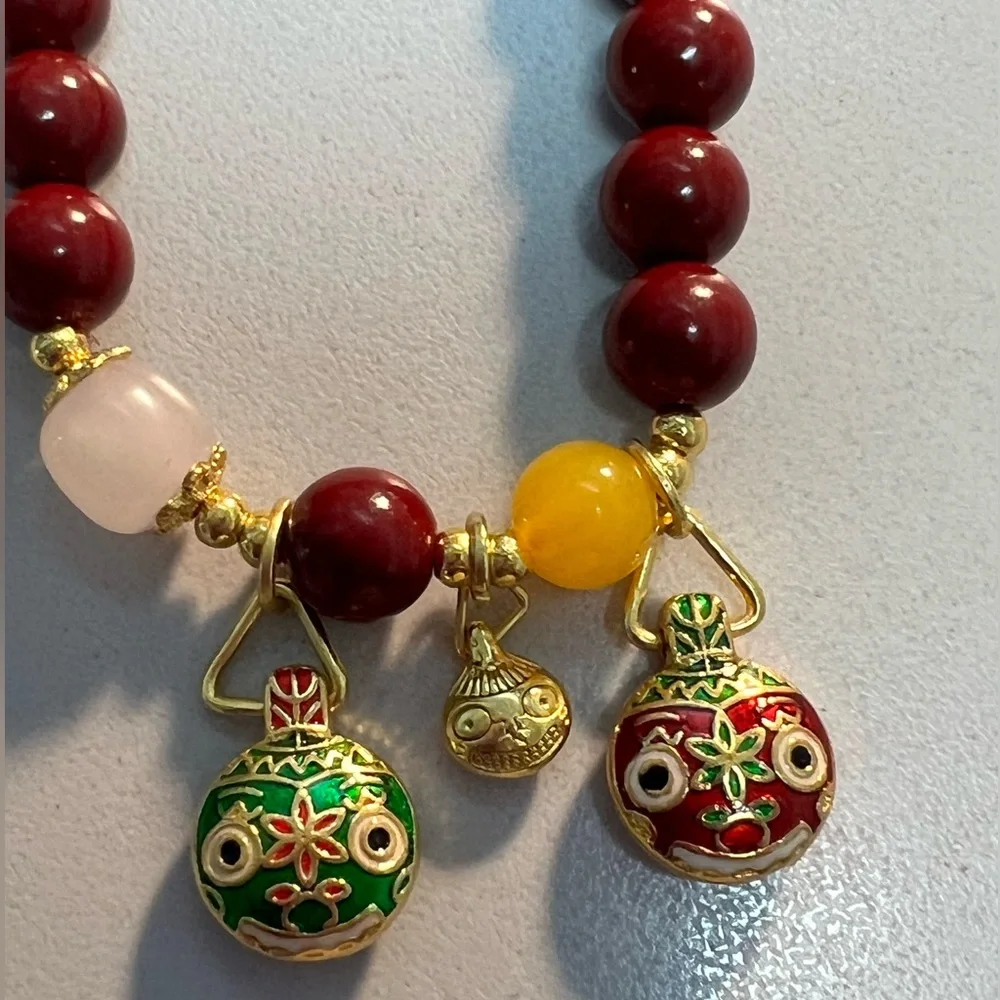 Gold Swallowing Beast Family Bracelet